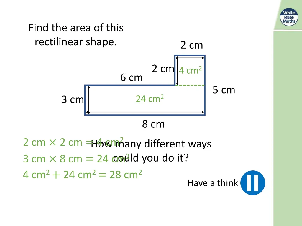 find the area of this rectilinear shape