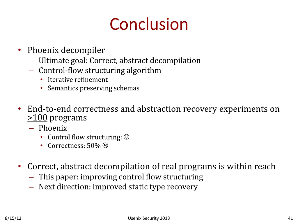 conclusion