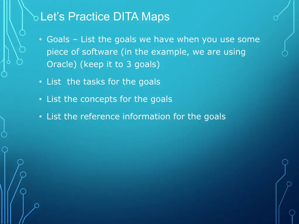 let s practice dita maps