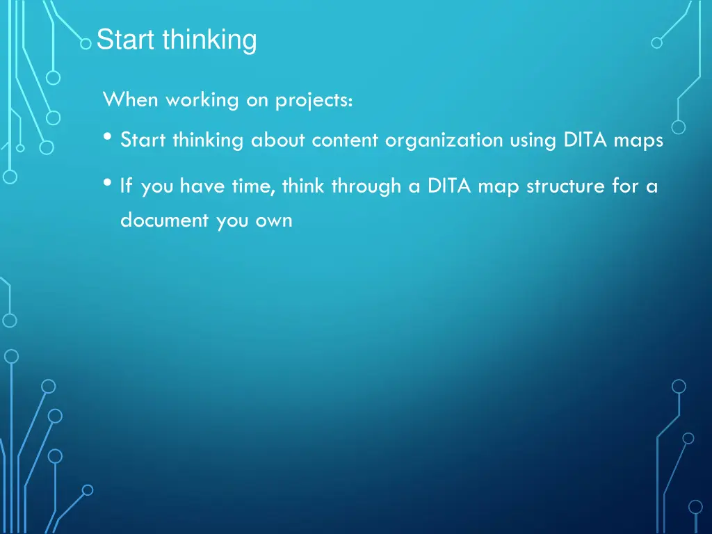 start thinking