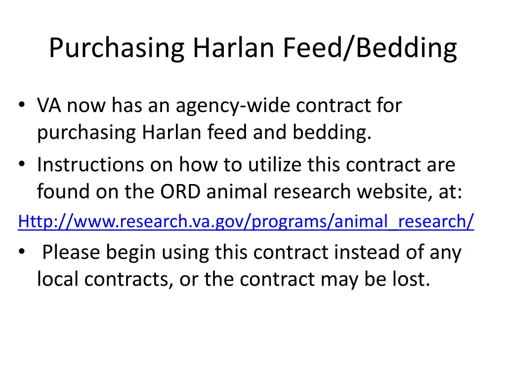 purchasing harlan feed bedding