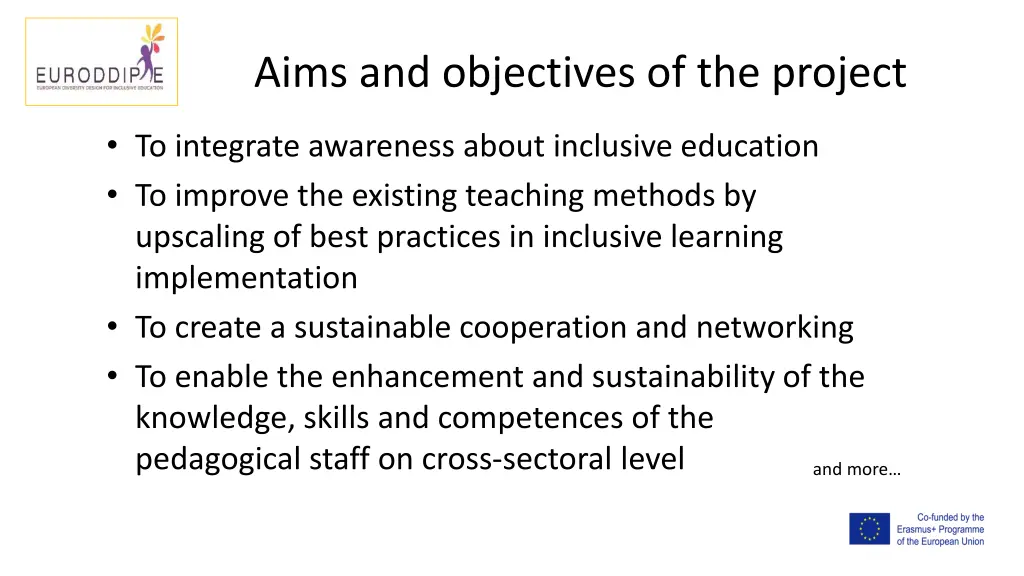 aims and objectives of the project