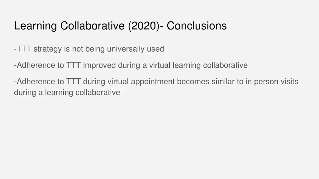 learning collaborative 2020 conclusions