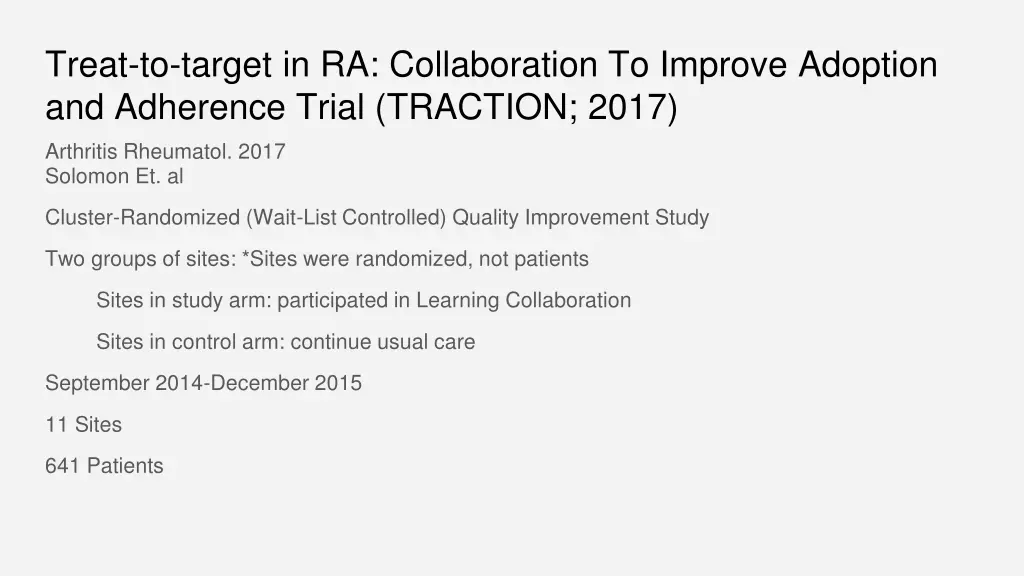 treat to target in ra collaboration to improve