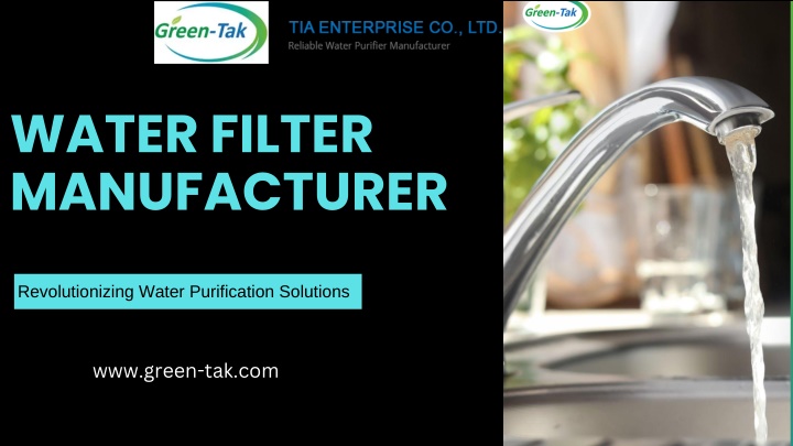 water filter manufacturer