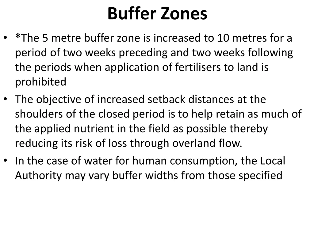 buffer zones 1