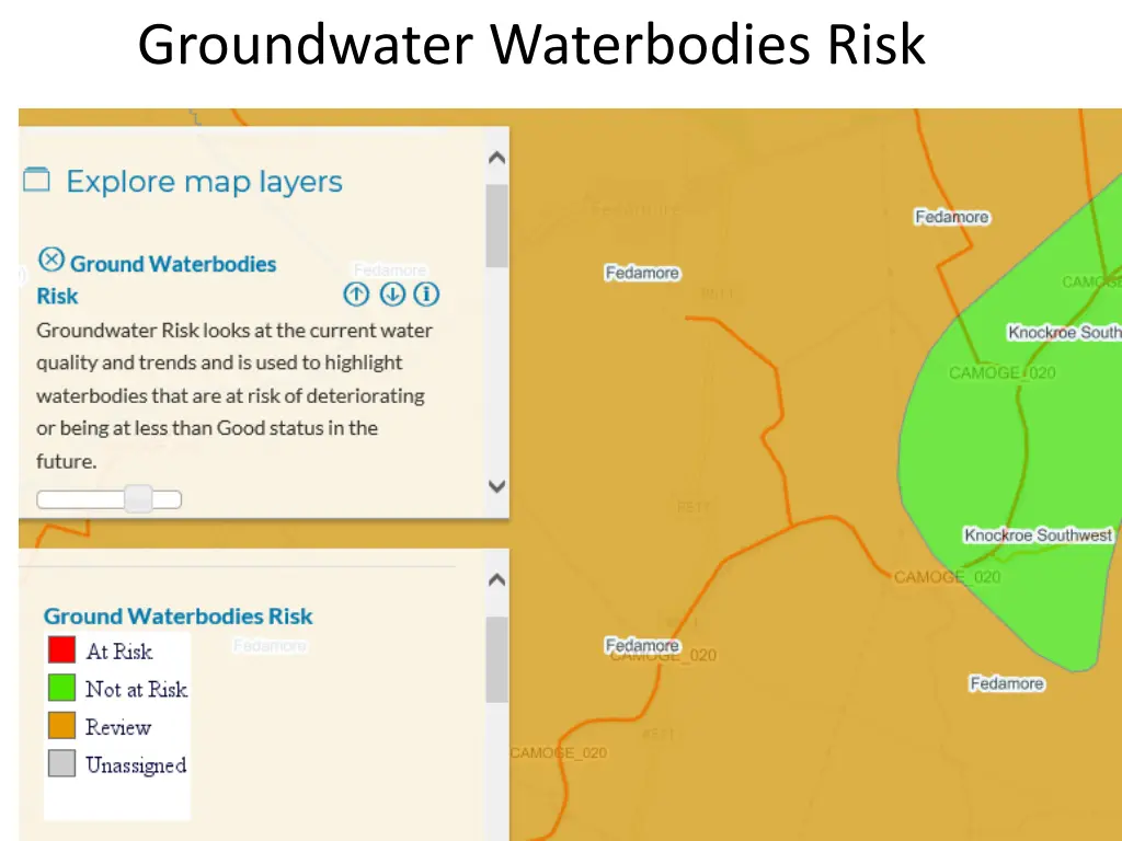 groundwater waterbodies risk