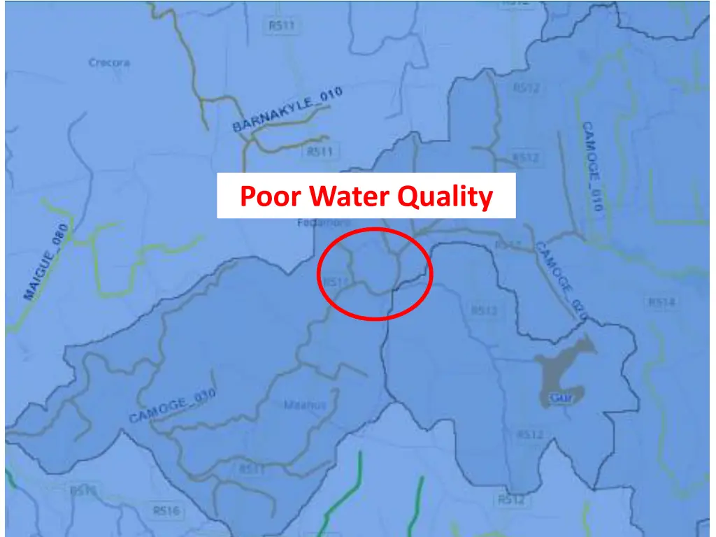 poor water quality