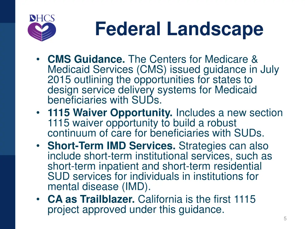 federal landscape