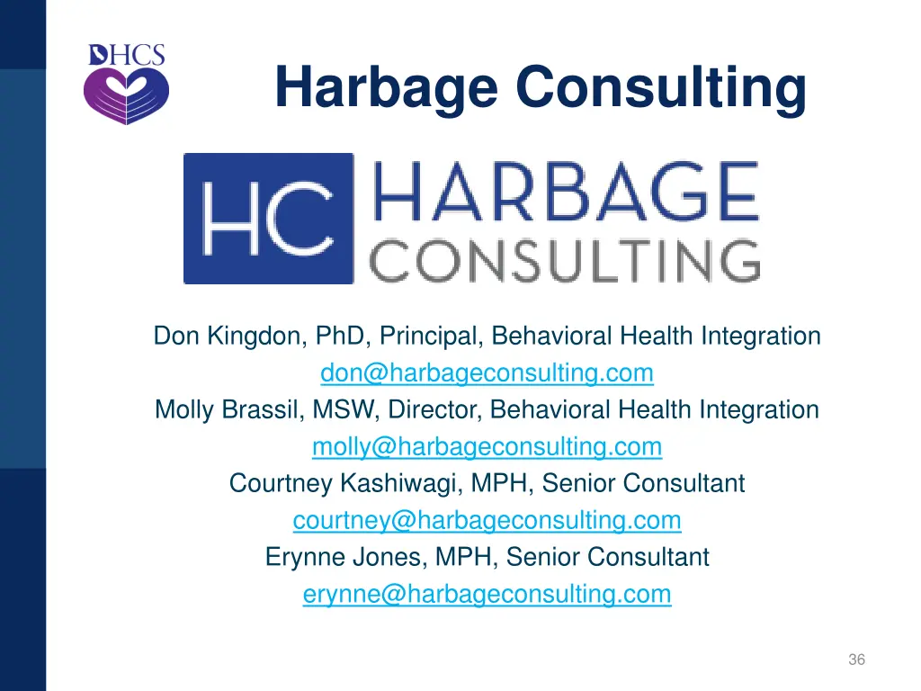 harbage consulting