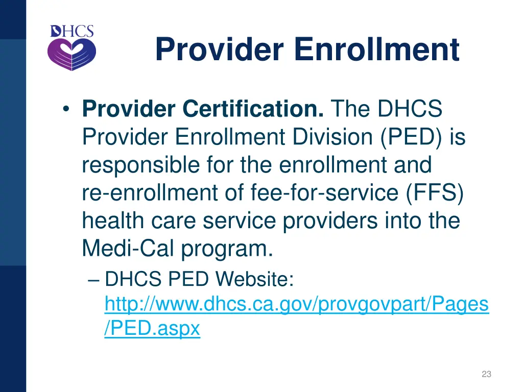 provider enrollment