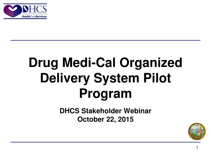 drug medi cal organized delivery system pilot