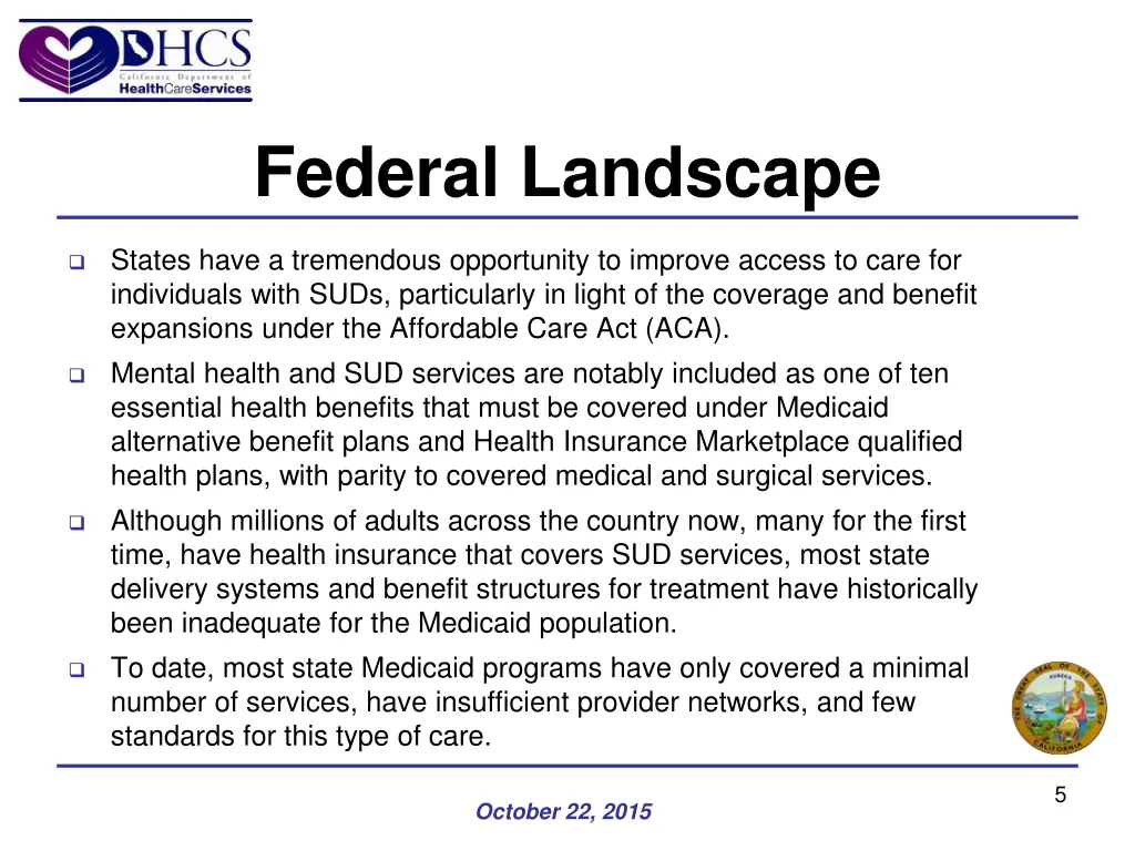 federal landscape