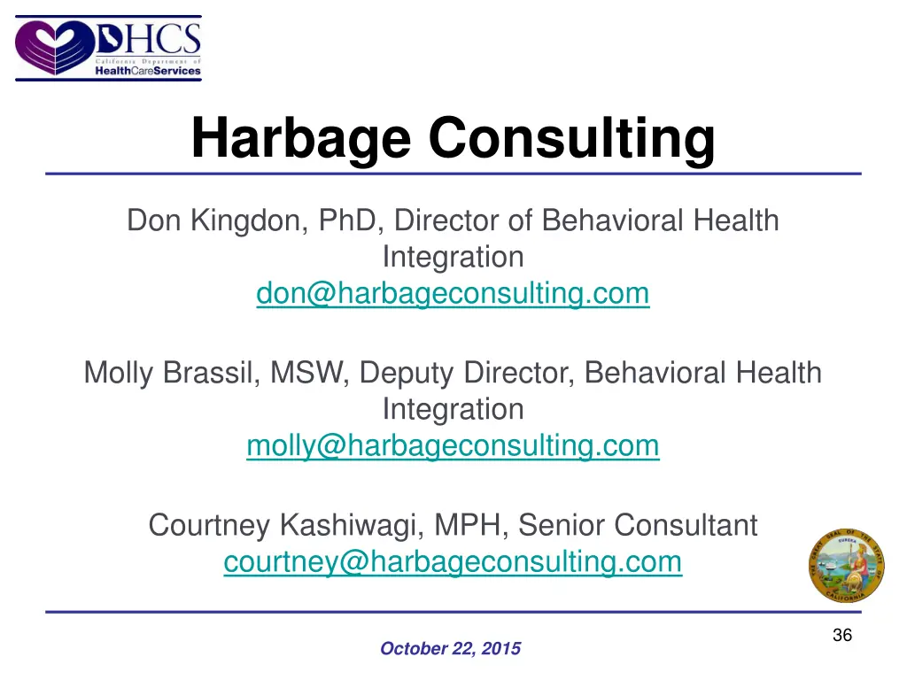 harbage consulting