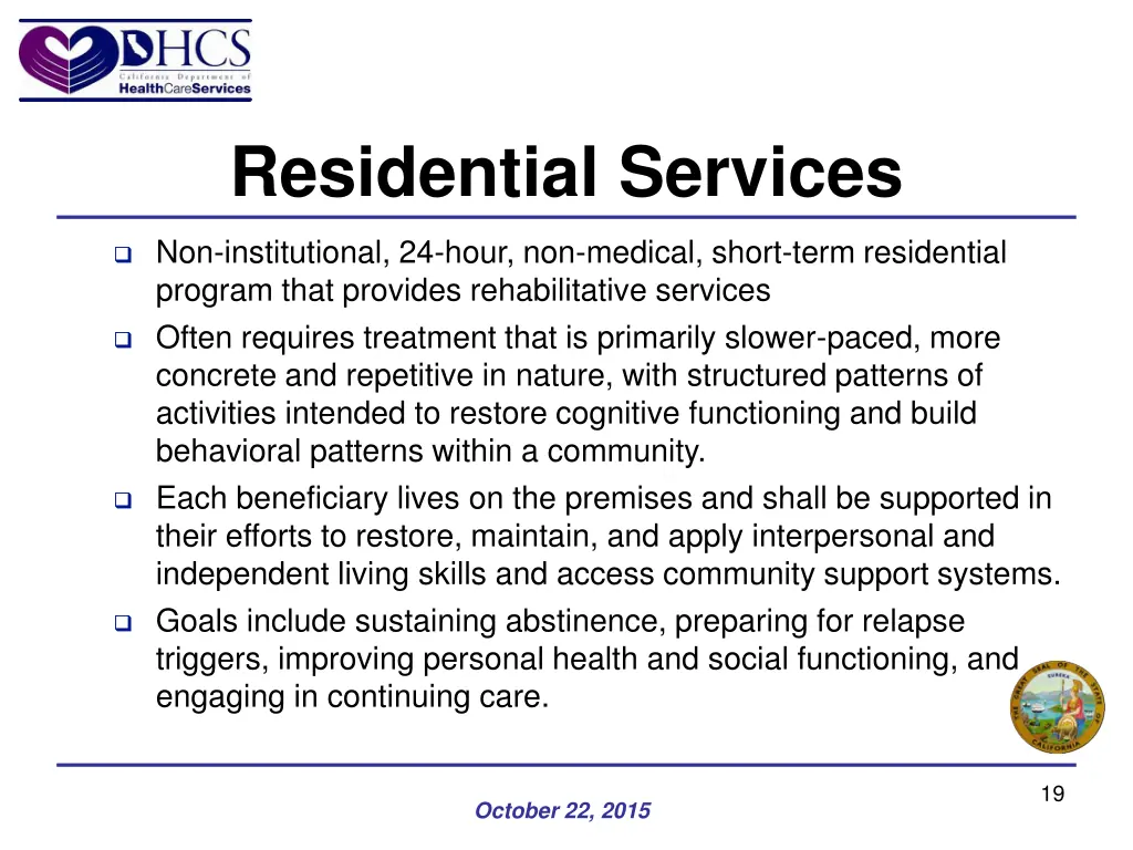 residential services
