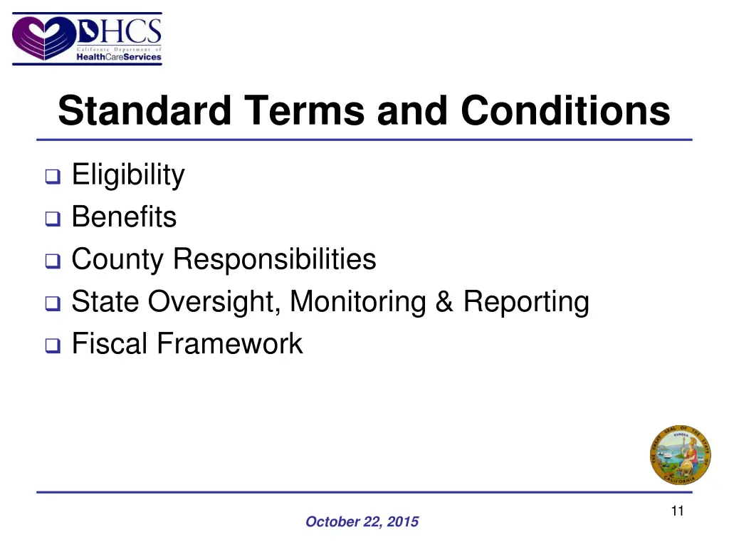 standard terms and conditions