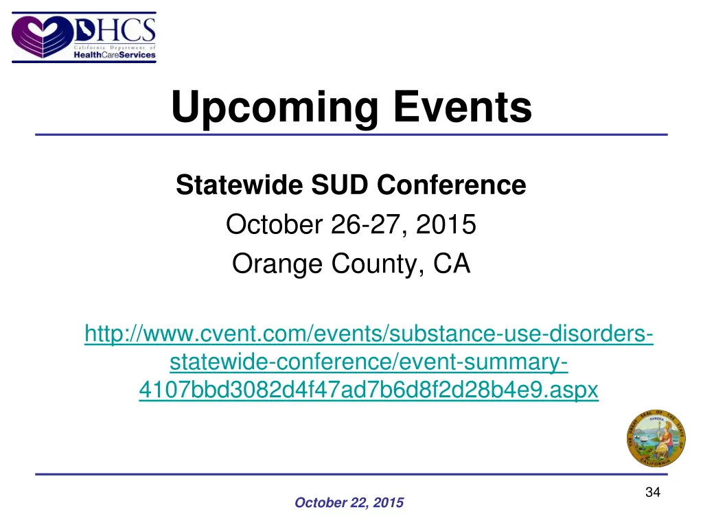 upcoming events