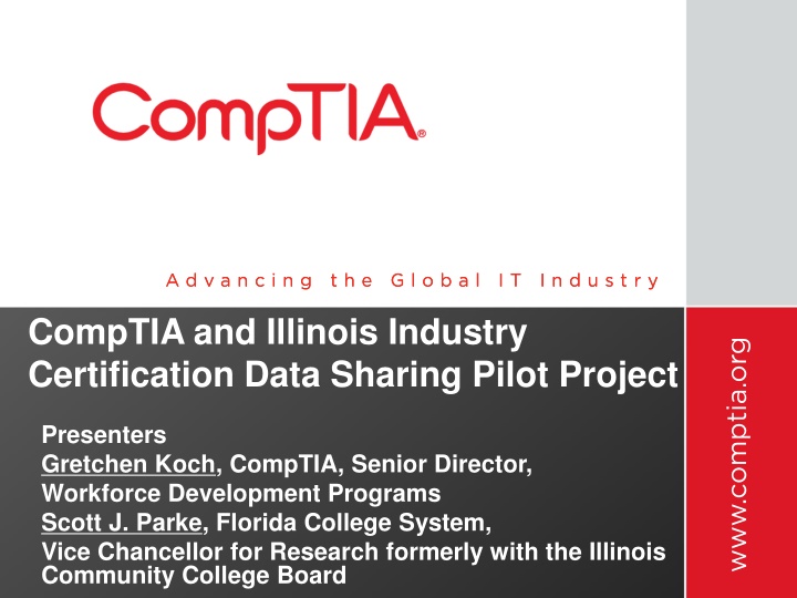 comptia and illinois industry certification data