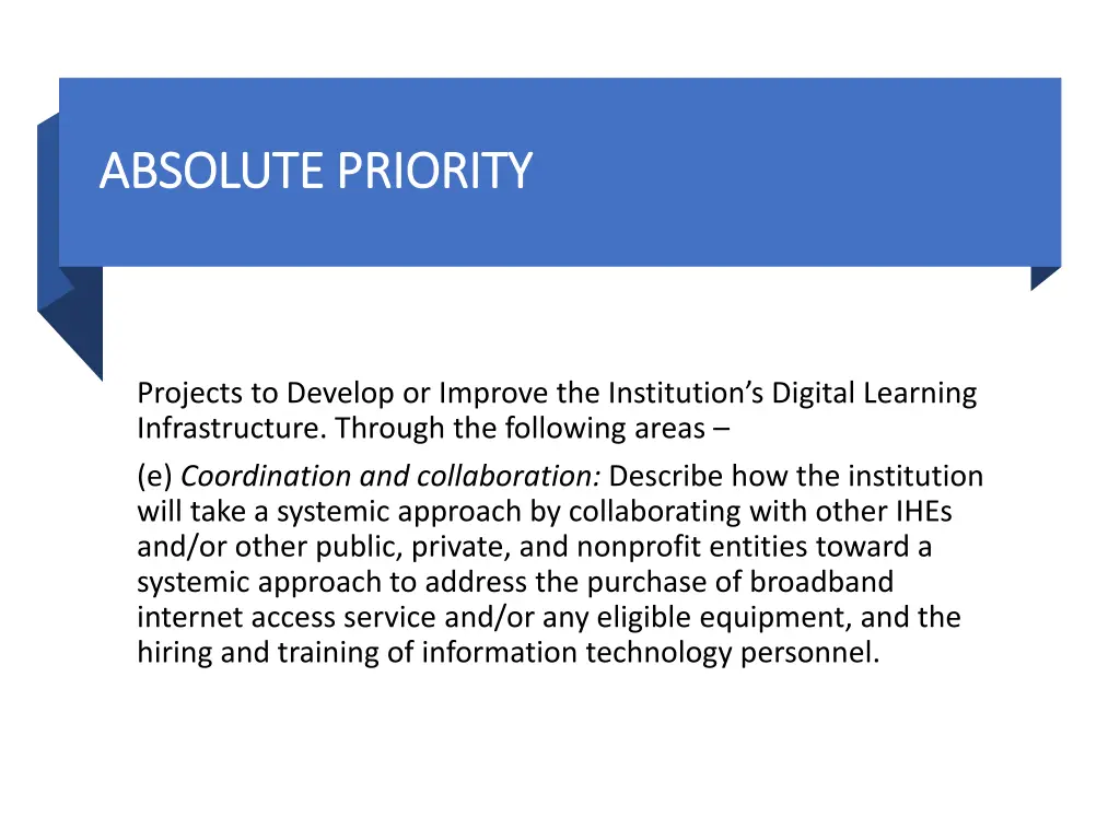 absolute priority absolute priority