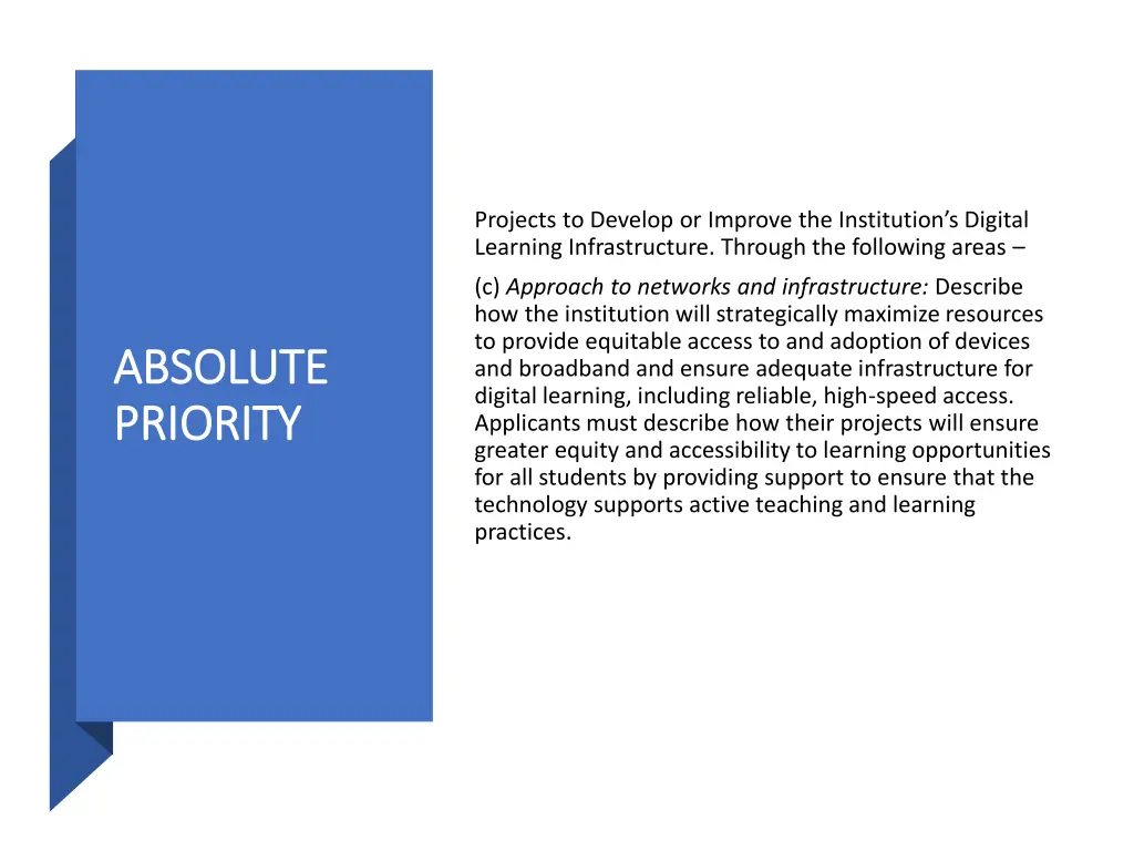 projects to develop or improve the institution 2