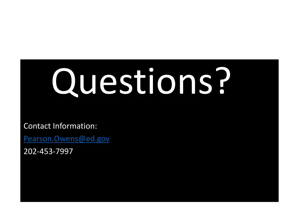 questions