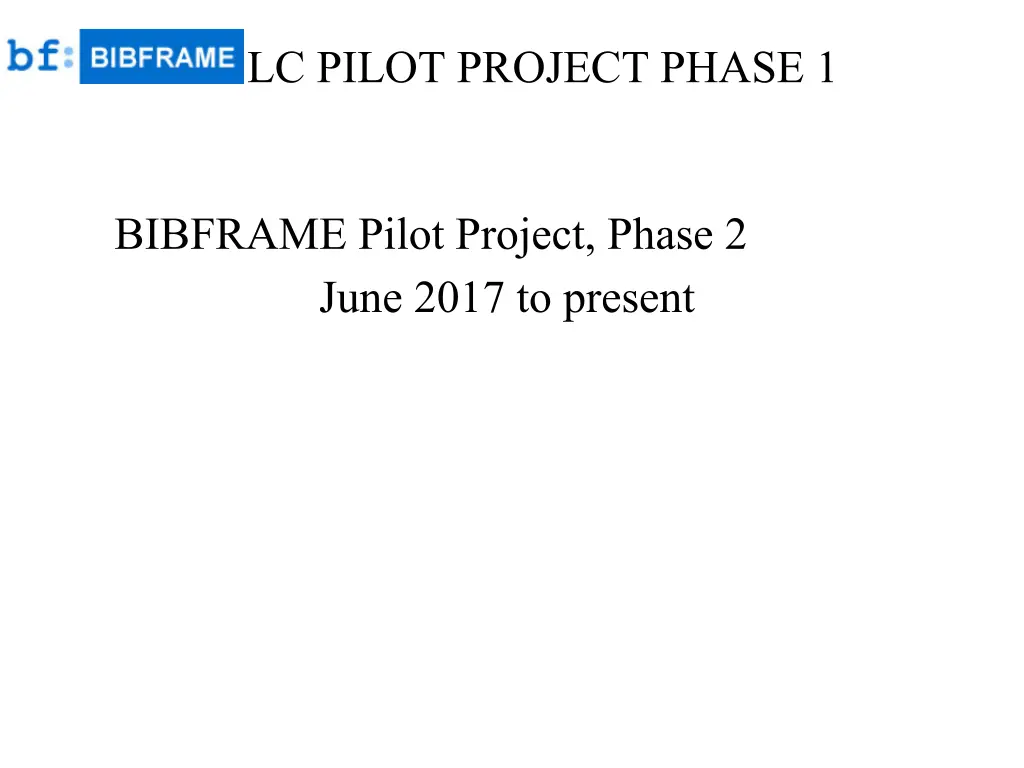 l lc pilot project phase 1 2