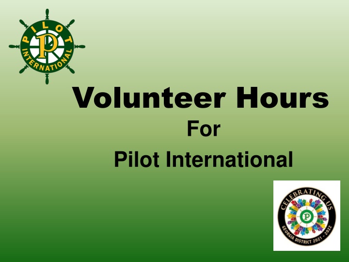 volunteer hours for pilot international