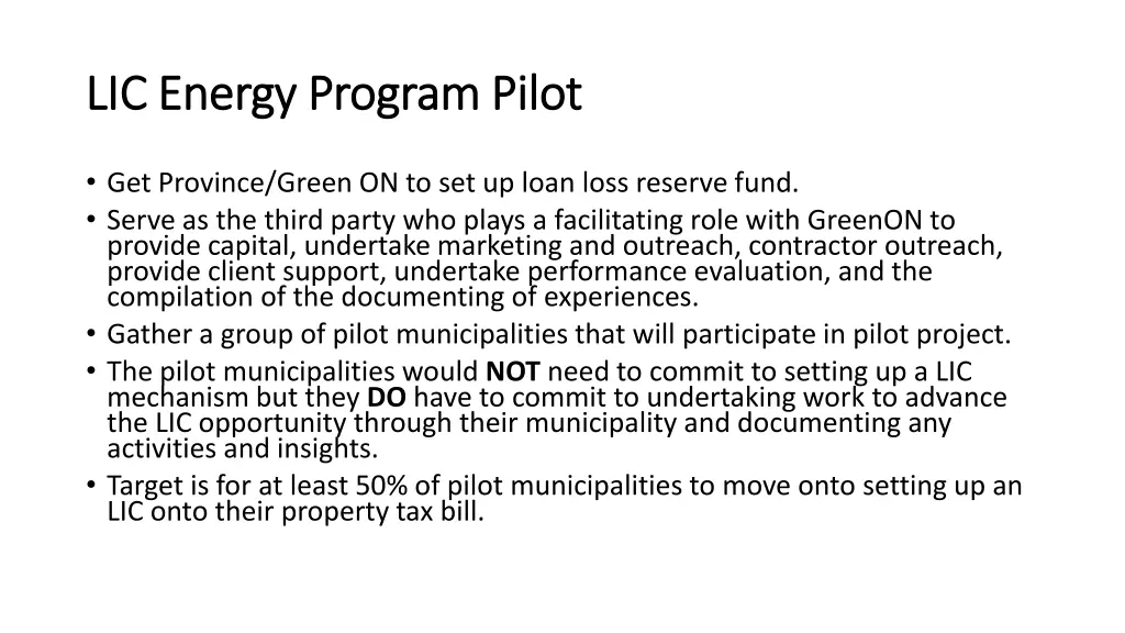 lic energy program pilot lic energy program pilot