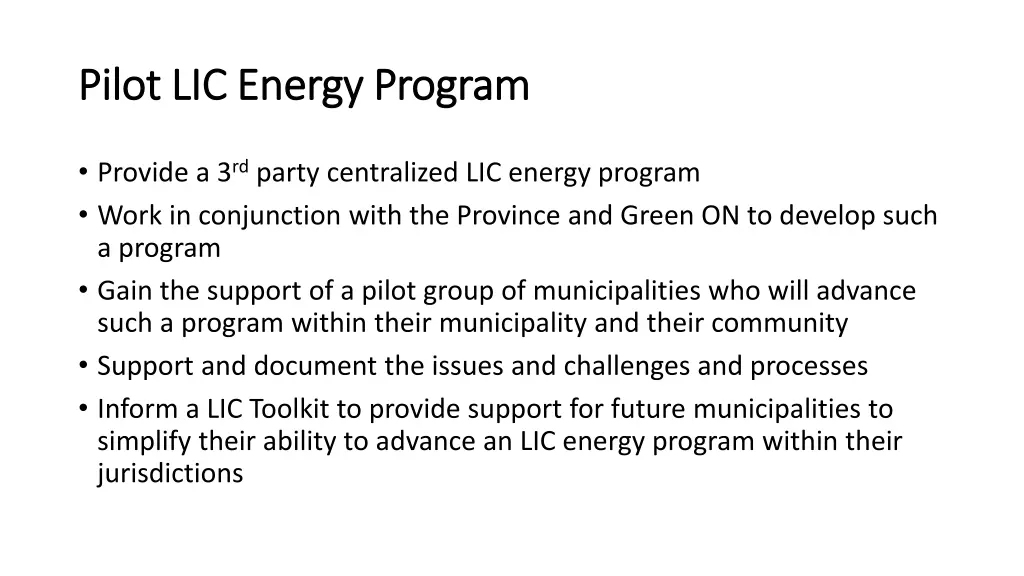 pilot lic energy program pilot lic energy program