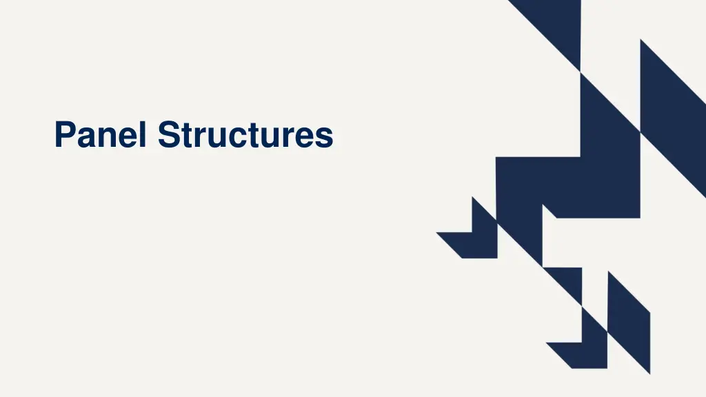 panel structures