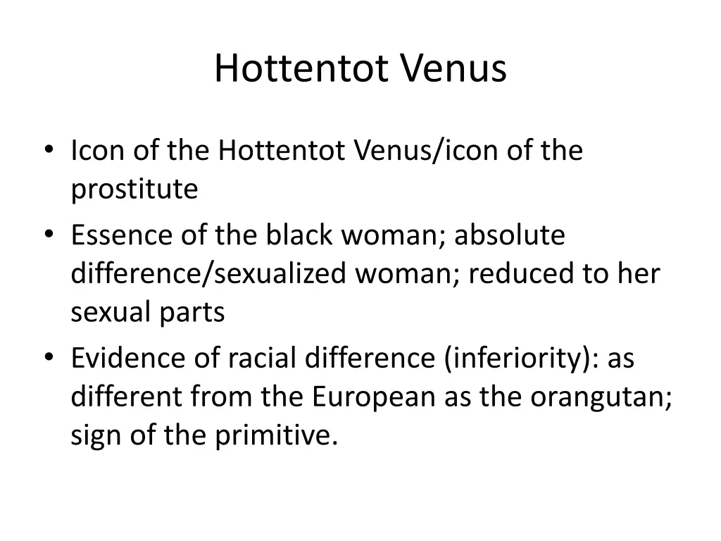 hottentot venus