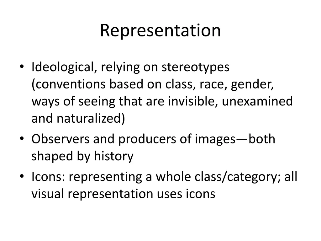 representation