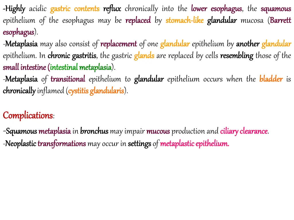 highly highly acidic gastric epithelium