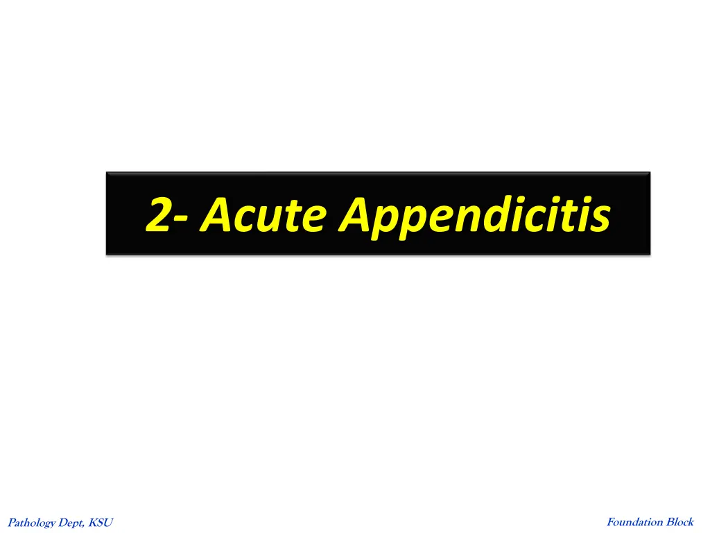 2 acute appendicitis