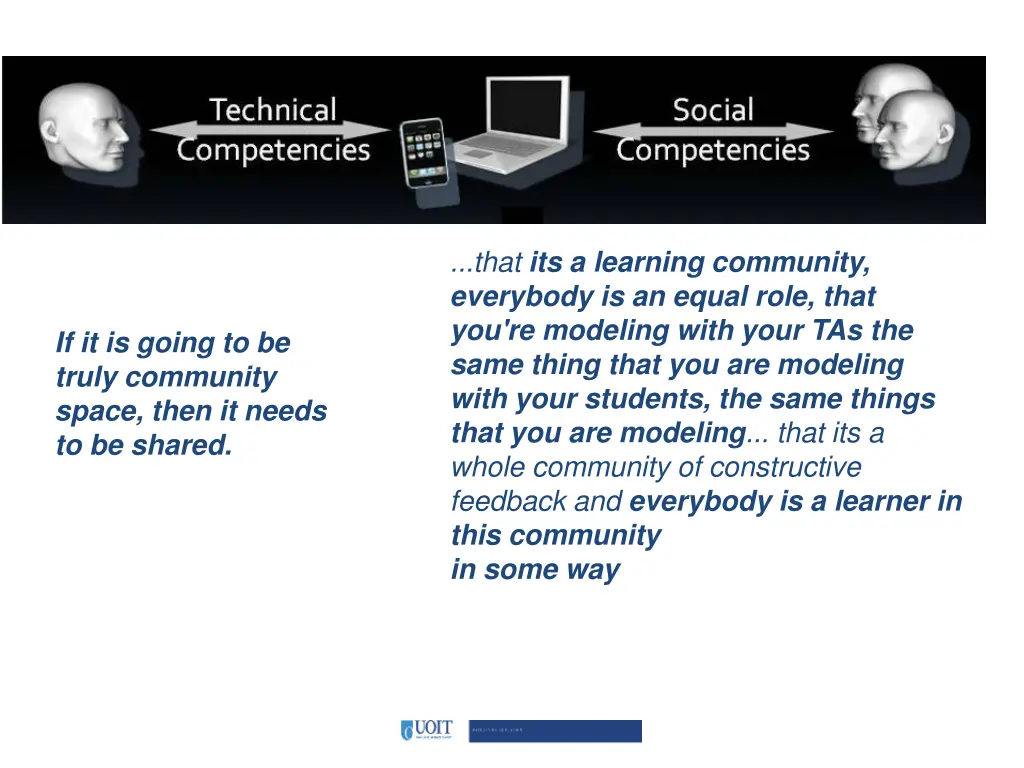 that its a learning community everybody