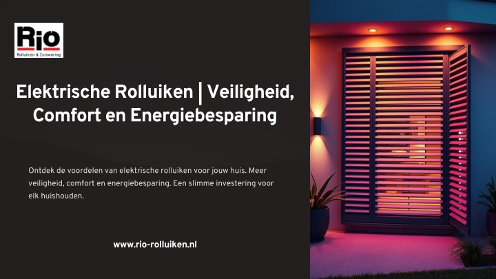 elektrische rolluiken veiligheid comfort