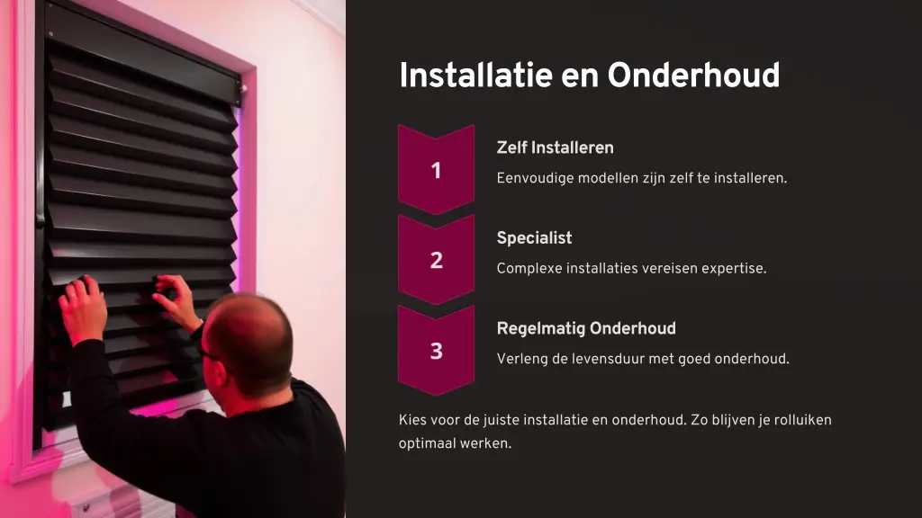 installatie en onderhoud