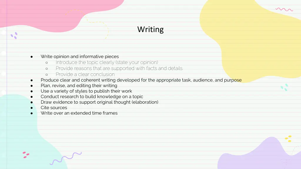 writing