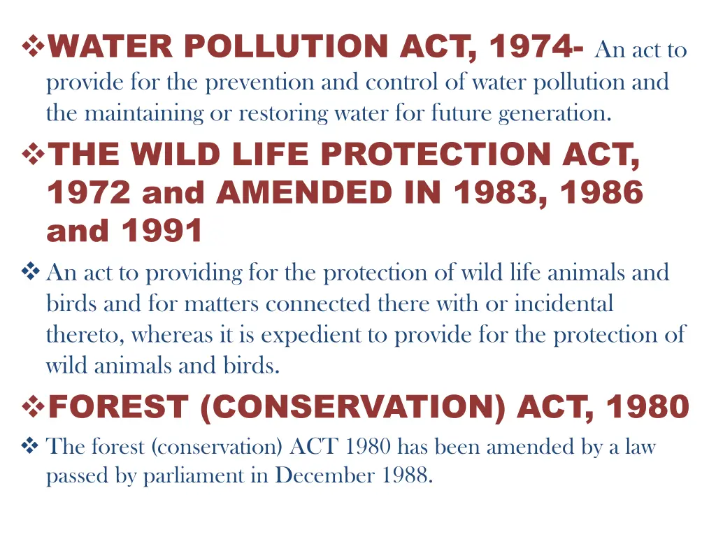 water pollution act 1974 an act to provide