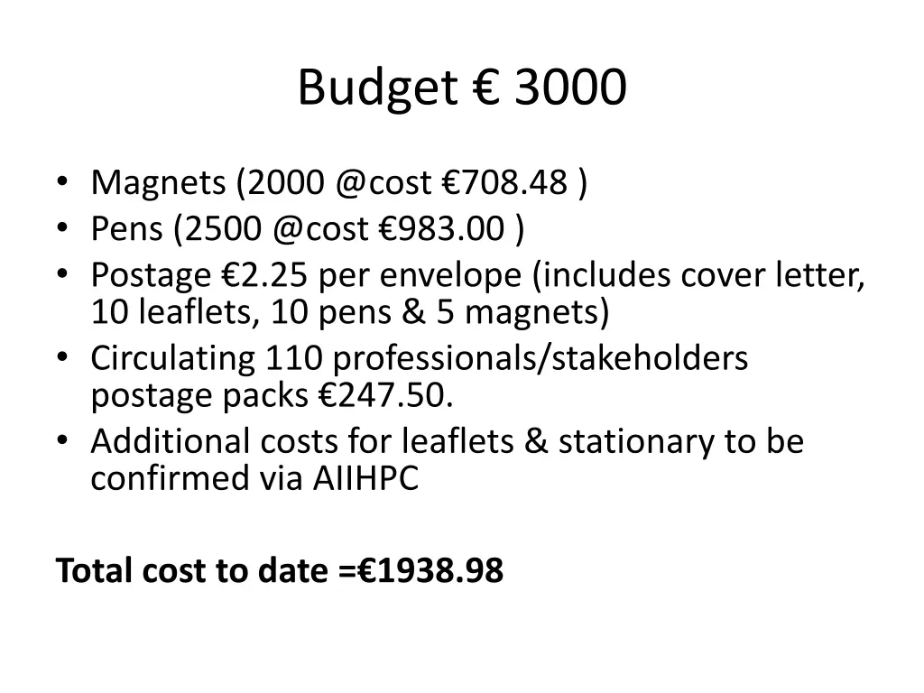 budget 3000