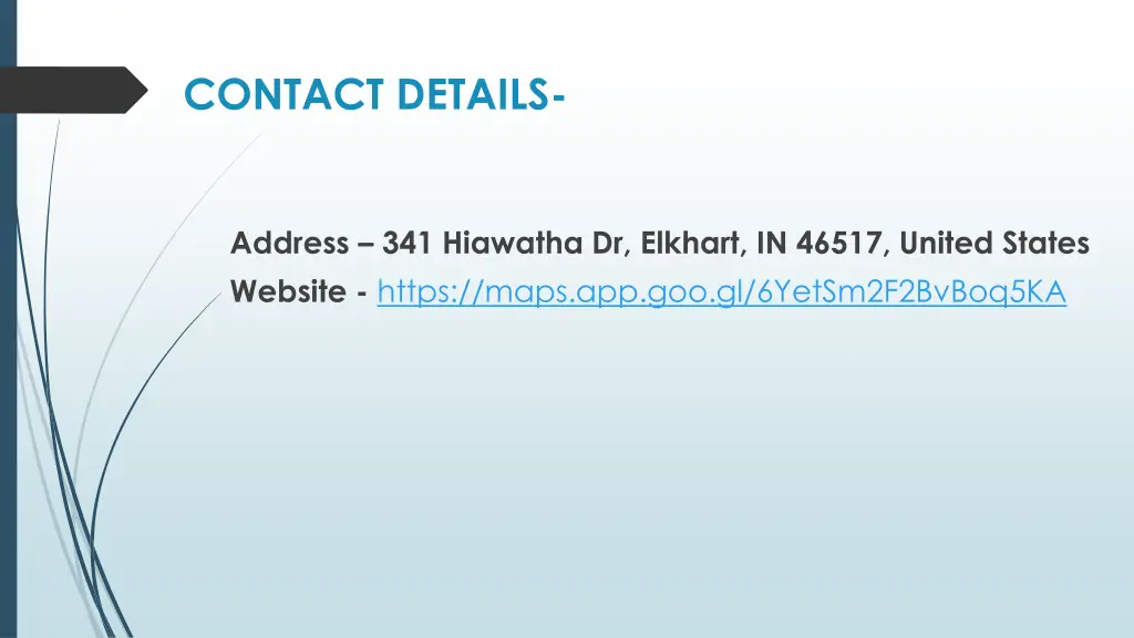 contact details