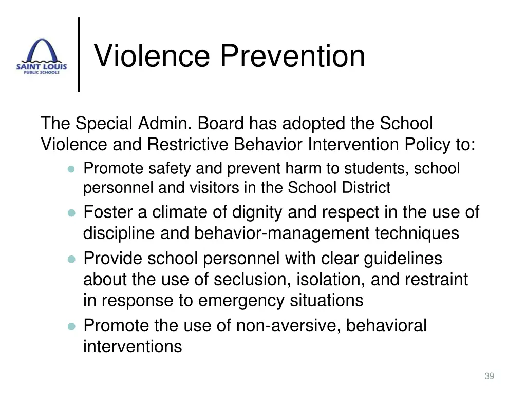 violence prevention