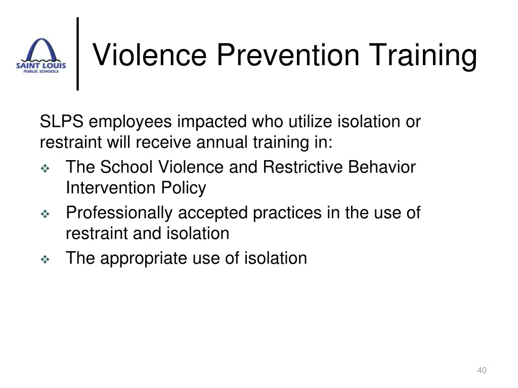 violence prevention training