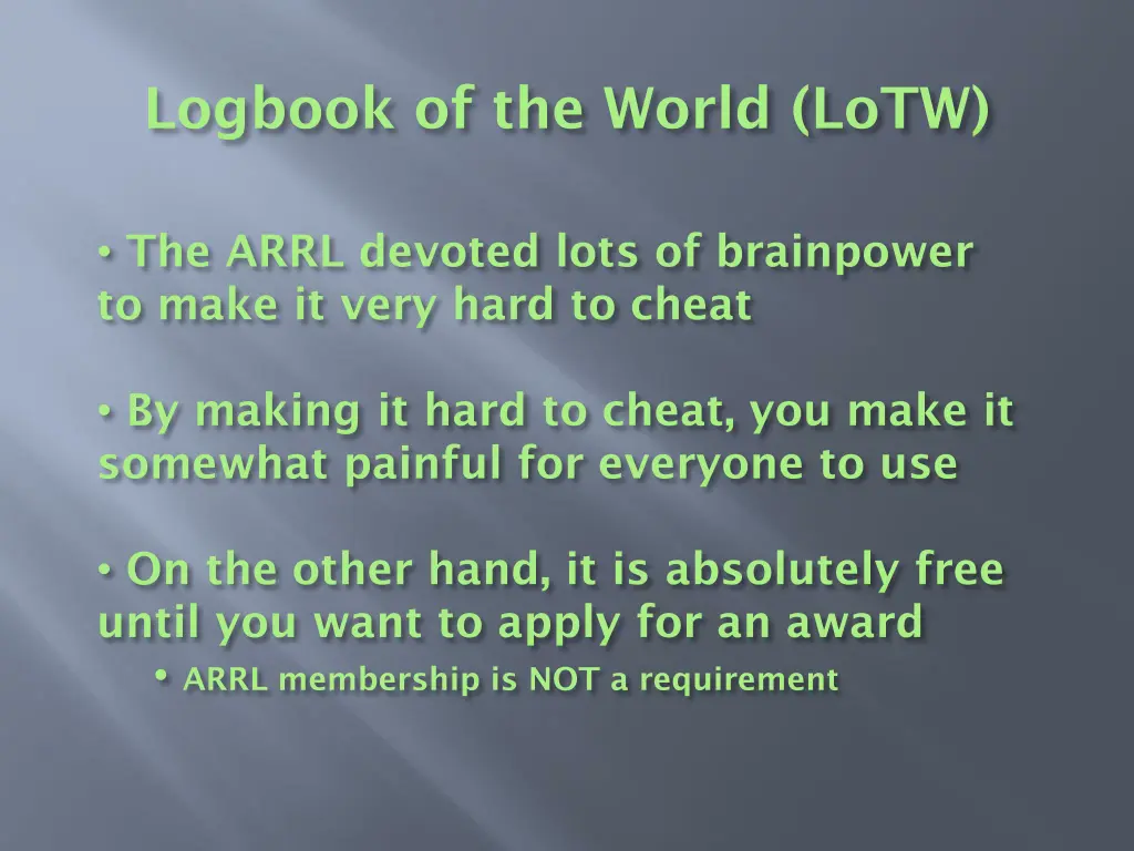 logbook of the world lotw 1