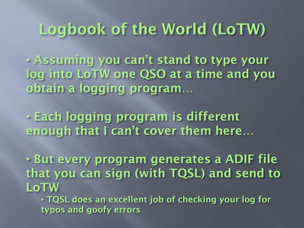 logbook of the world lotw 15