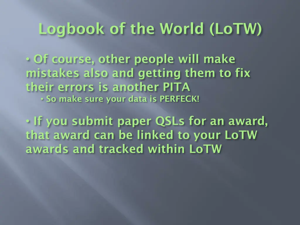 logbook of the world lotw 21