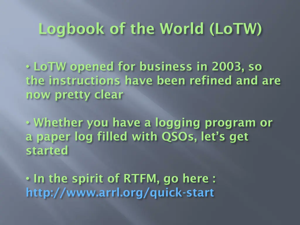 logbook of the world lotw 4