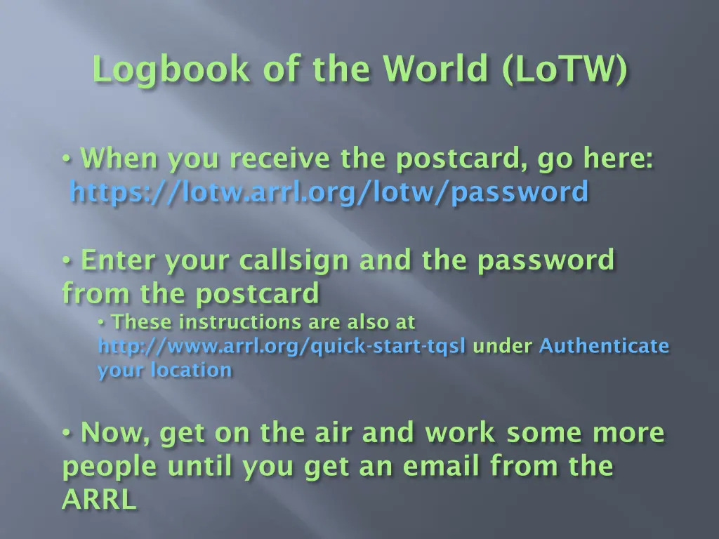 logbook of the world lotw 7