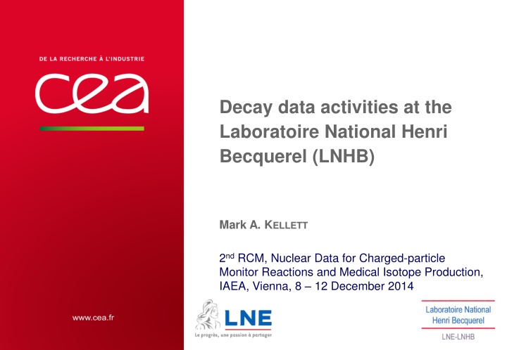 decay data activities at the laboratoire national