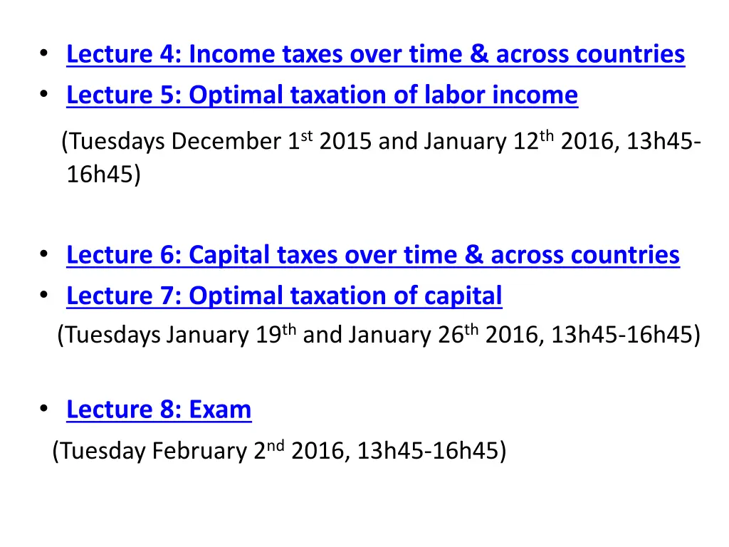 lecture 4 income taxes over time across countries